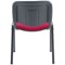 Jemini Ultra Multipurpose Black Frame Stacking Chair, Burgundy