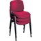 Jemini Ultra Multipurpose Black Frame Stacking Chair, Burgundy