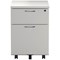 Jemini 2 Drawer Mobile Pedestal, White