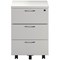 Jemini 3 Drawer Mobile Pedestal, White