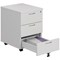 Jemini 3 Drawer Mobile Pedestal, White