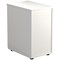 Jemini 3 Drawer Desk High Pedestal, 600mm Deep, White