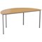 Jemini Semi Circular Multipurpose Table, 1600x800x730mm, Oak