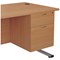 Jemini 2 Drawer Fixed Pedestal, 675mm Deep, Beech