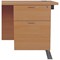 Jemini 2 Drawer Fixed Pedestal, 675mm Deep, Beech