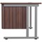 Jemini 2 Drawer Fixed Pedestal, 675mm Deep, Walnut