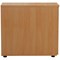 Jemini 3 Drawer Desk High Pedestal, 800mm Deep, Beech