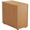 Jemini 3 Drawer Desk High Pedestal, 800mm Deep, Beech