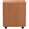 Jemini 2 Drawer Mobile Pedestal, Beech