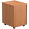 Jemini 2 Drawer Mobile Pedestal, Beech