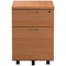 Jemini 2 Drawer Mobile Pedestal, Beech