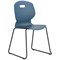 Titan Arc Skid Base Chair, Size 6, Steel Blue