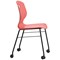 Titan Arc Mobile Four Leg Chair, Size 6, Coral