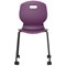 Titan Arc Mobile Four Leg Chair, Size 6, Grape