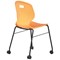 Titan Arc Mobile Four Leg Chair, Size 6, Marigold