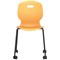 Titan Arc Mobile Four Leg Chair, Size 6, Marigold