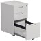 Jemini 3 Drawer Under Desk Pedestal, White