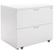 Jemini 2 Drawer Desk Side Filing Cabinet, 850x630x770mm, White