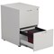 Jemini Foolscap Filing Cabinet, 2 Drawer, White