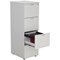 Jemini Foolscap Filing Cabinet, 4 Drawer, White