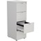 Jemini Foolscap Filing Cabinet, 4 Drawer, White