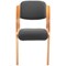 Jemini Wood Frame Chair, Charcoal