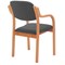 Jemini Wood Frame Arm Chair, Charcoal