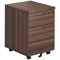 Jemini 2 Drawer Mobile Pedestal, Walnut