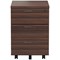 Jemini 3 Drawer Mobile Pedestal, Walnut