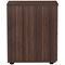 Jemini 3 Drawer Desk High Pedestal, 600mm Deep, Walnut