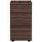 Jemini 3 Drawer Desk High Pedestal, 600mm Deep, Walnut