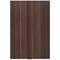 Jemini 3 Drawer Desk High Pedestal, 600mm Deep, Walnut