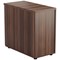 Jemini 3 Drawer Desk High Pedestal, 800mm Deep, Walnut