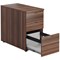 Jemini 3 Drawer Desk High Pedestal, 800mm Deep, Walnut