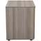 Jemini 2 Drawer Desk Side Filing Cabinet, 800x600x730mm, Grey Oak