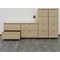 Jemini 2 Drawer Desk Side Filing Cabinet, 800x600x730mm, Grey Oak