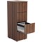 Jemini Foolscap Filing Cabinet, 4 Drawer, Walnut