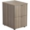 Jemini Foolscap Filing Cabinet, 2 Drawer, Grey Oak