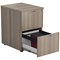 Jemini Foolscap Filing Cabinet, 2 Drawer, Grey Oak