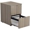 Jemini Foolscap Filing Cabinet, 2 Drawer, Grey Oak