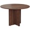 Jemini Round Meeting Table, 1100x1100x730mm, Walnut