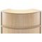 Jemini Reception Modular Corner Riser Unit, 800x800x400mm, Maple