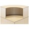 Jemini Reception Modular Corner Riser Unit, 800x800x400mm, Maple