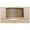 Jemini Reception Modular Corner Riser Unit, 800x800x400mm, Maple