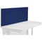 Jemini Straight Desk Mounted Screen, 1200x400mm, Blue