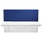 Jemini Straight Desk Mounted Screen, 1200x400mm, Blue