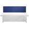 Jemini Straight Desk Mounted Screen, 1600x400mm, Blue