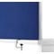 Jemini Straight Desk Mounted Screen, 1600x400mm, Blue