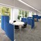 Jemini Floor Standing Screen, 1600x1600mm, Blue