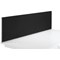 Jemini Straight Desk Mounted Screen, 1200x400mm, Black